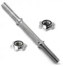 Гриф гантельный (хромированный) 400 мм / диаметр 30 мм